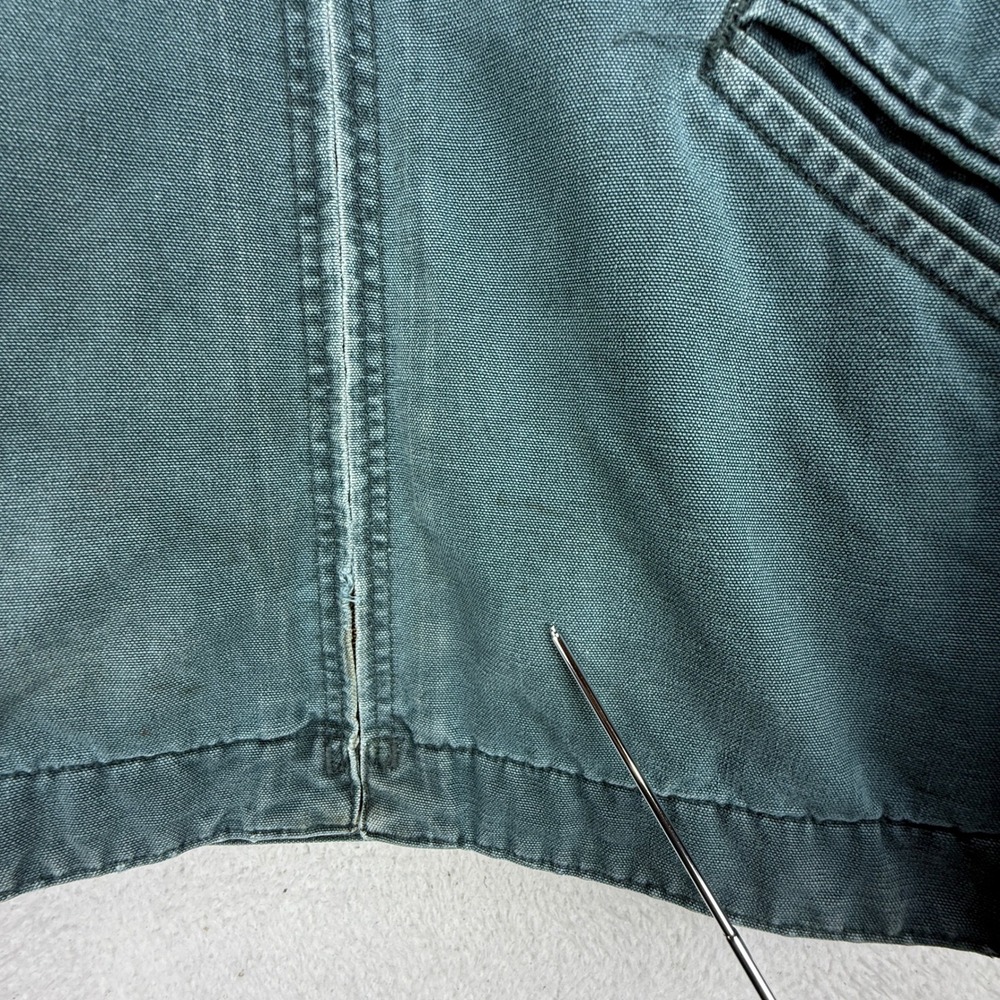 Vintage Carhartt Detroit Jacket Blanket Lined Mens Large J43 HTG Hunter Green - Picture 12 of 16